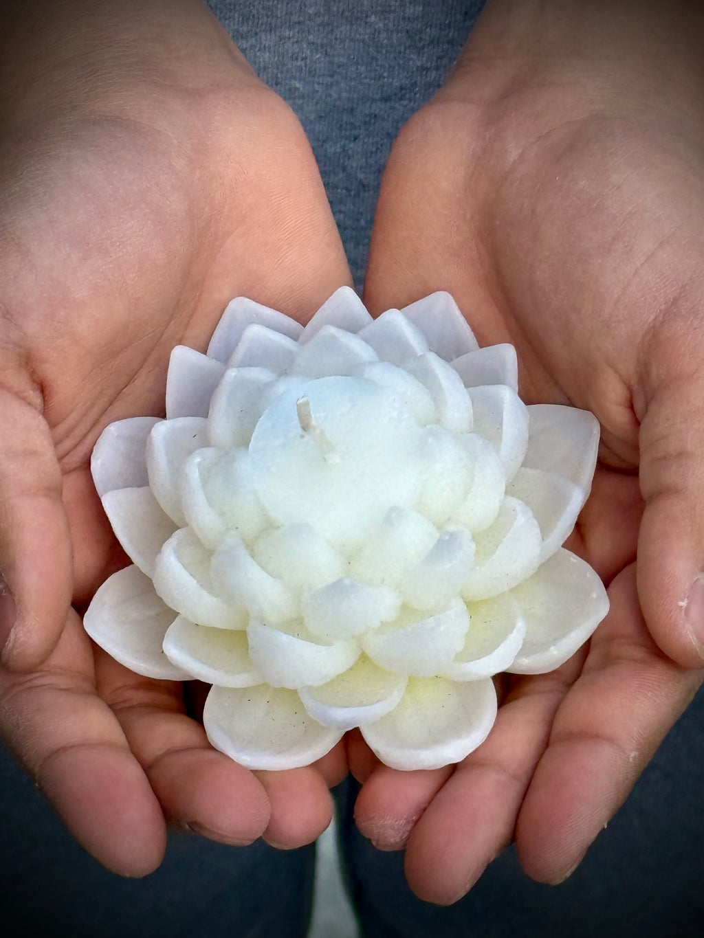 Lotus Candle Pure White